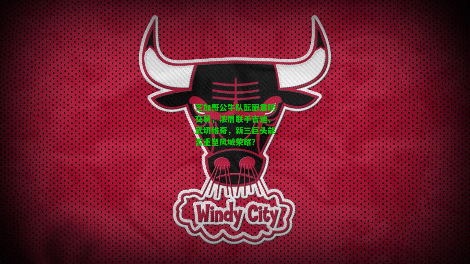 芝加哥公牛队酝酿重磅交易,浓眉联手吉迪、武切维奇,新三巨头能否重塑风城荣耀?